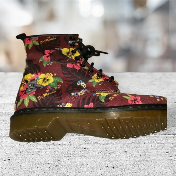 Dr martens Hawaiian punk T canvas boots size 9 - Picture 9 of 13